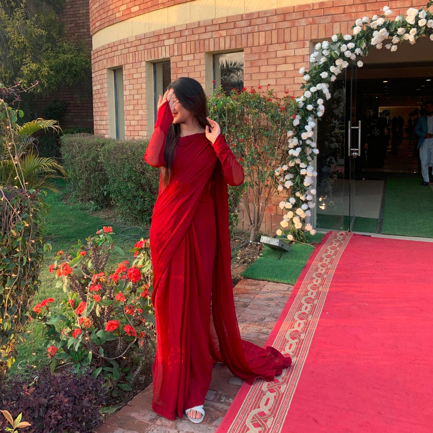 Cherry Luxe Drape